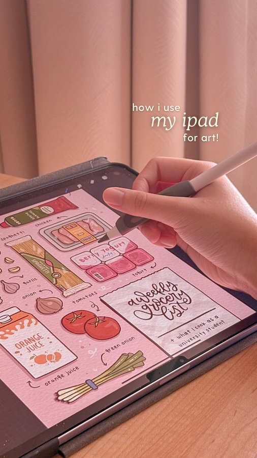 Instagram post by @sleepy.tofu for Paperlike. Caption reads: me and my ipad are like this 🤞🏻🤞🏻 i’ve been....