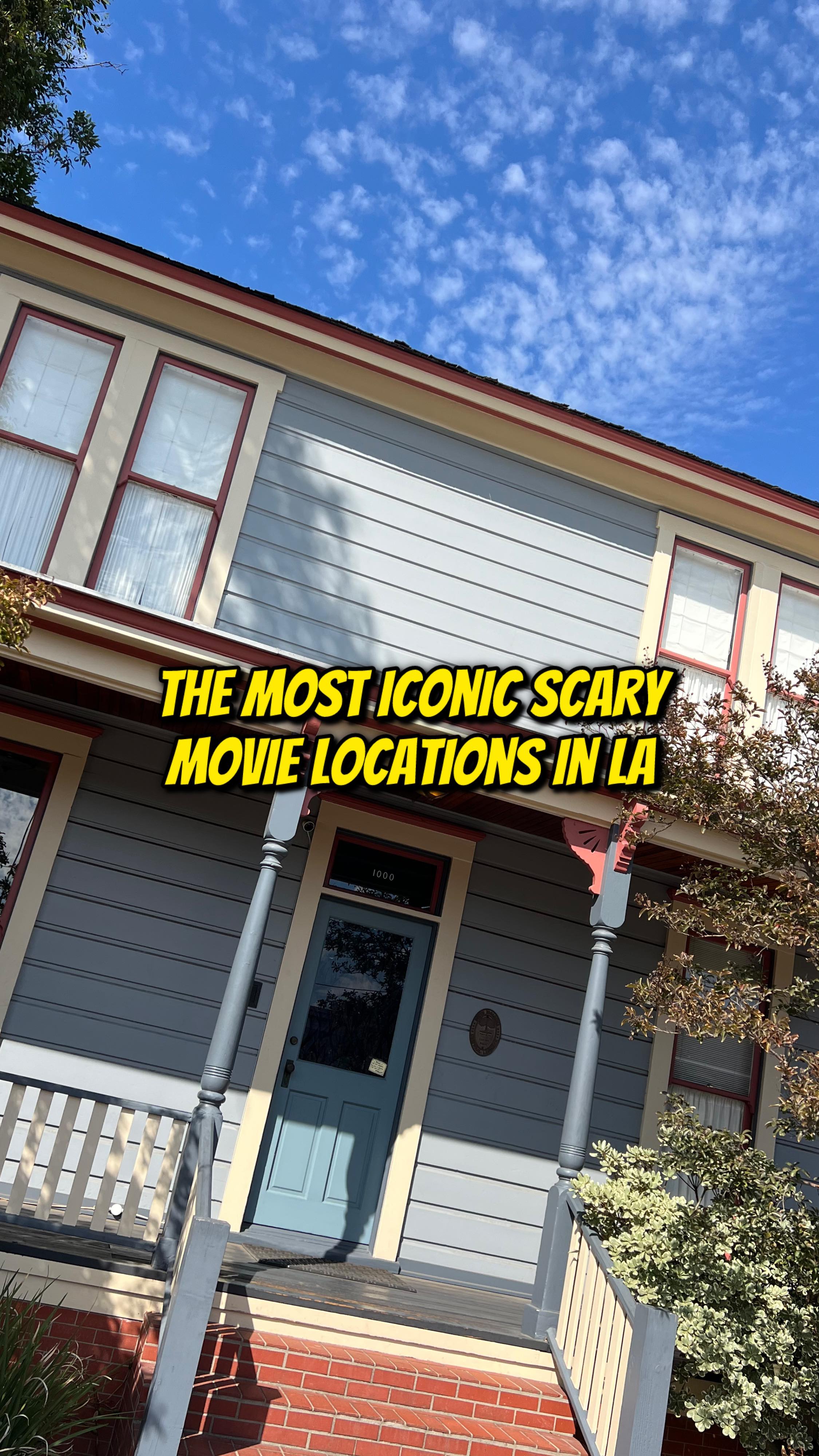 Instagram post by @sohaveyouscenethat for Discover Los Angeles. Caption reads: How many scary movie locations can you recognize?....