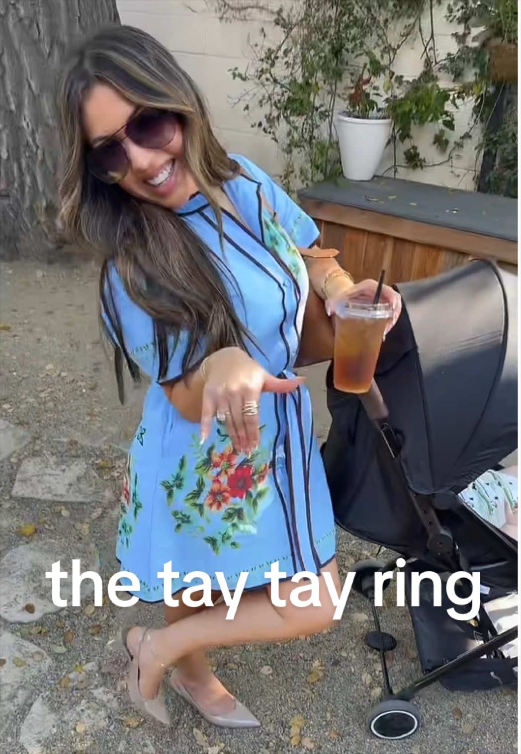 TikTok post by @lesettey for Sterling Forever. Caption reads: [...] most stunning statement ring from @Sterling....