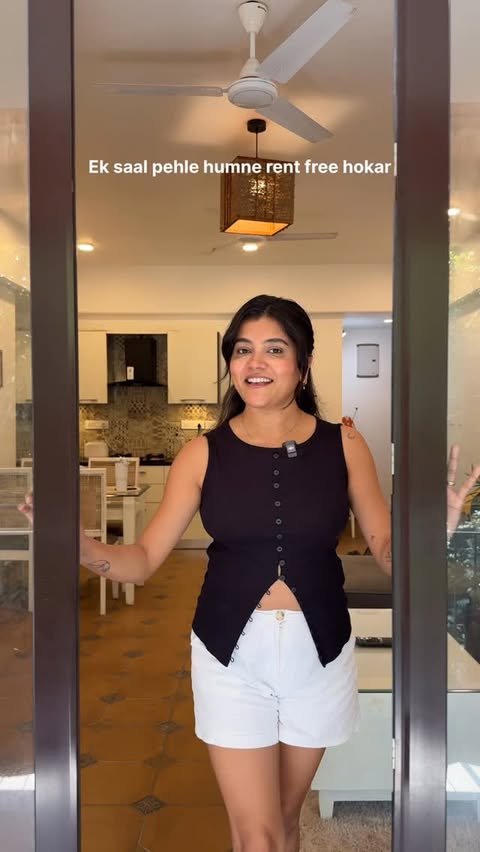 Instagram post by @wanderlust_himani for Airbnb. Caption reads: Its been exactly a year since we said bye to our....