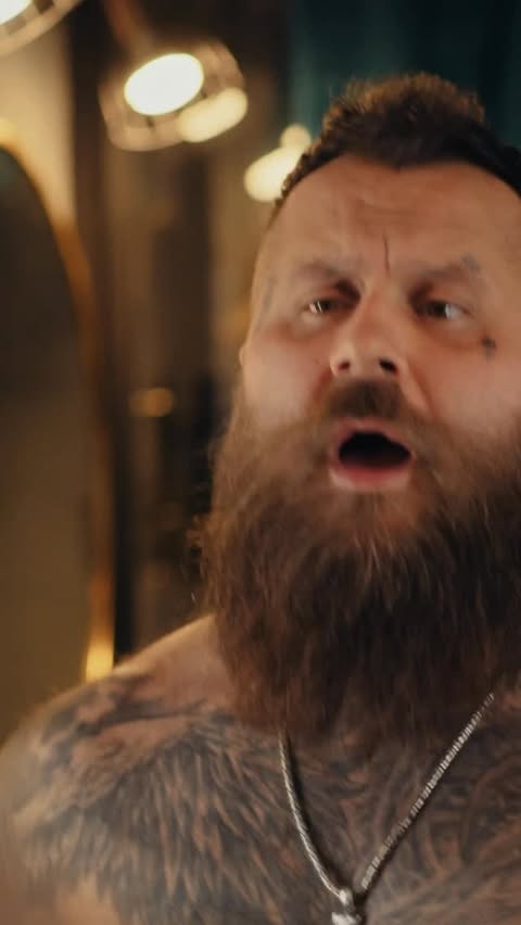 Instagram post by @polish_viking_tbs for The Beard Struggle. Caption reads: When no one’s around, the real routine shows....