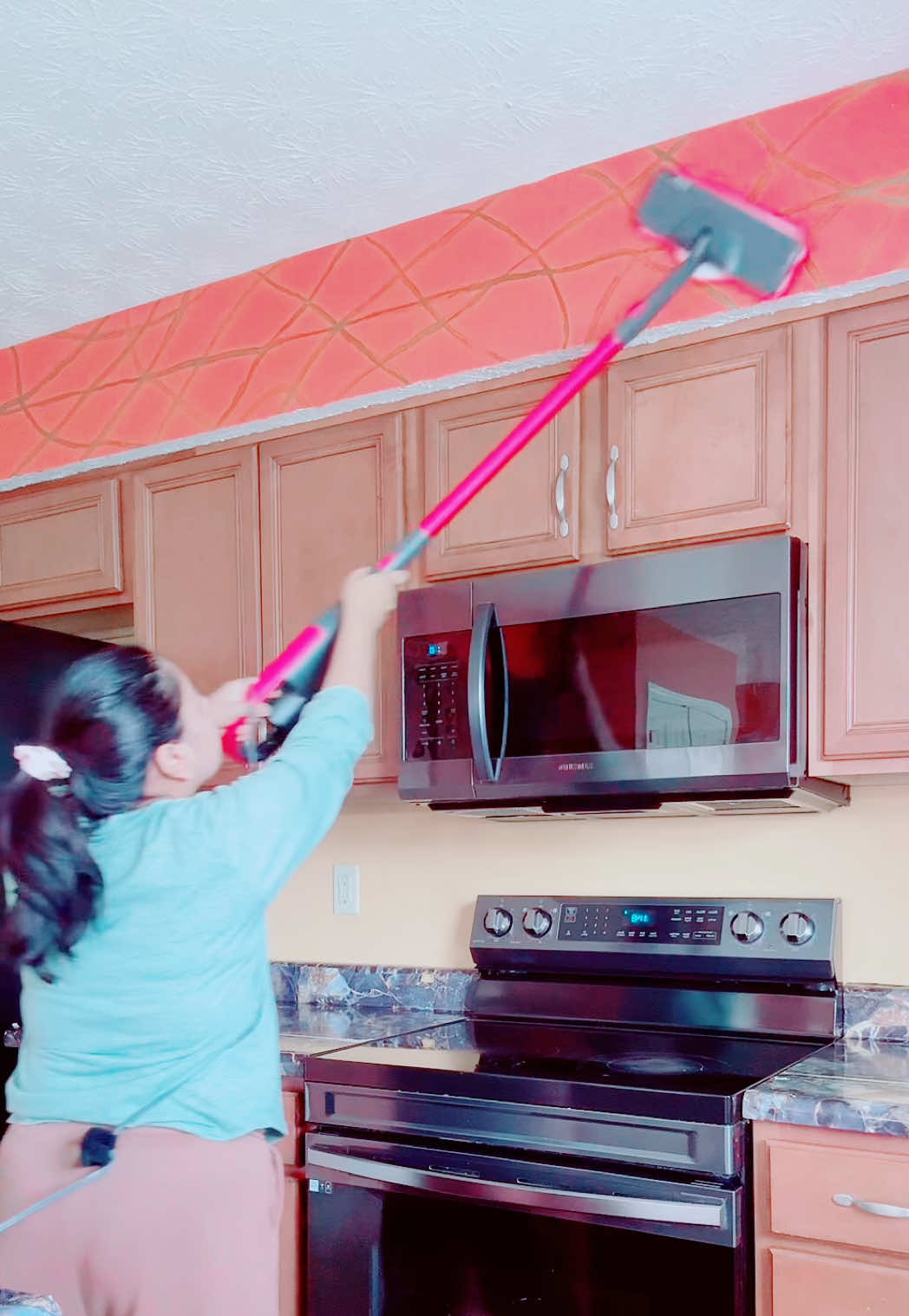 TikTok post by @nirvanagautam73 for Schenley. Caption reads: #foreyoupage_trending #steammop @schenley....