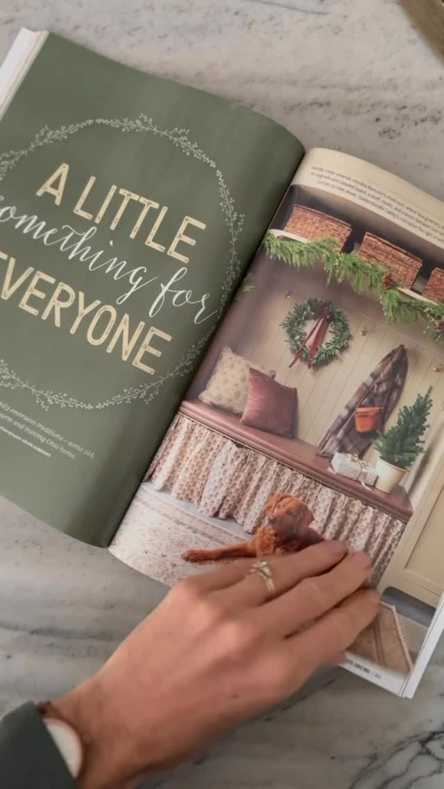 Instagram post by @brepurposed for Better Homes & Gardens. Caption reads: Christmas came early for these two 🥹🤩 our spread....