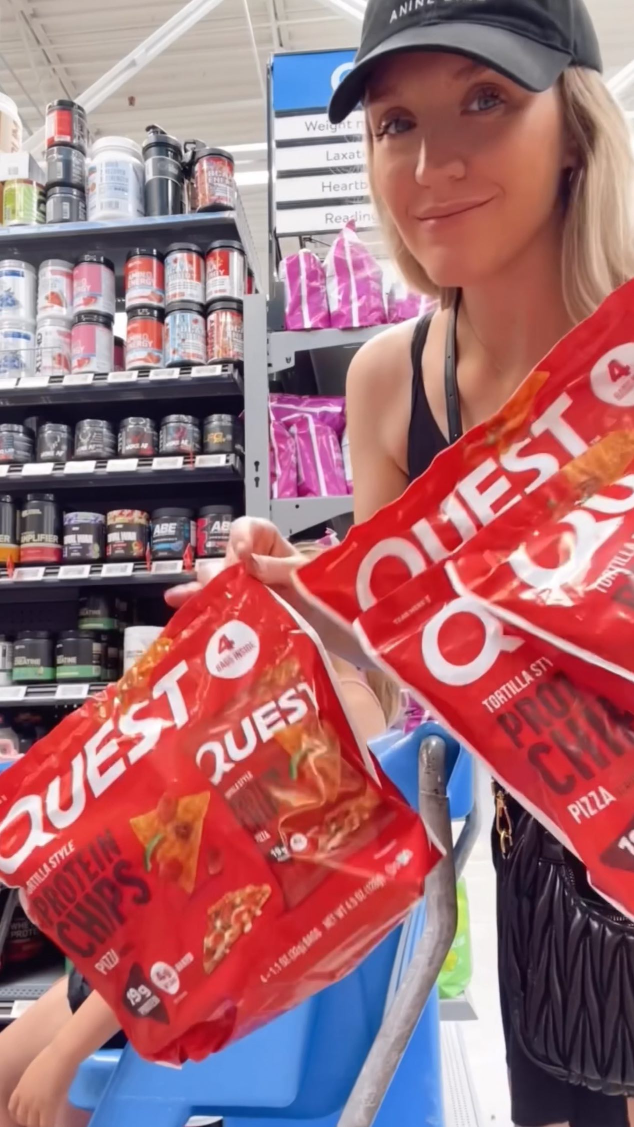 Instagram post by @conteketo for Quest Nutrition. Caption reads: ✨@QUESTNUTRITION PIZZA PROTEIN CHIPS REVIEW✨

The....