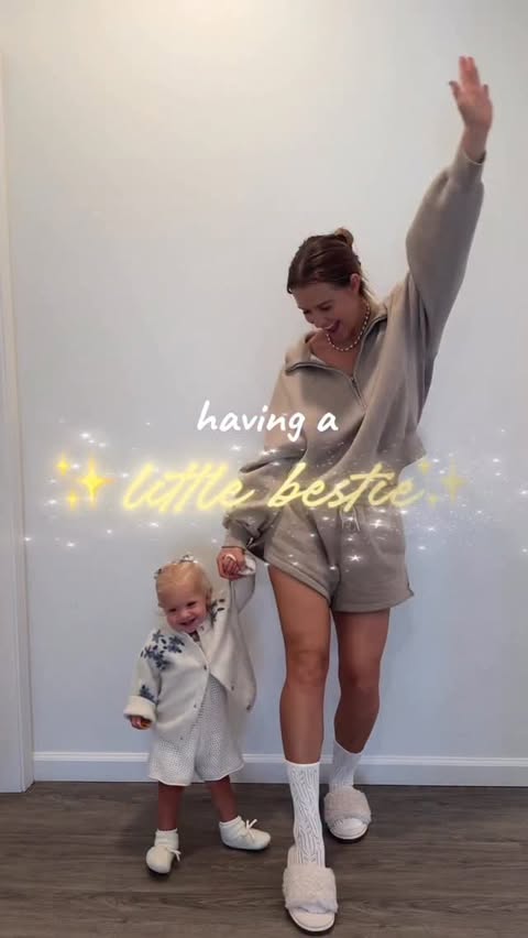 Instagram post by @britwkent for Bombas. Caption reads: Life has never been this sweet, my little bestie....