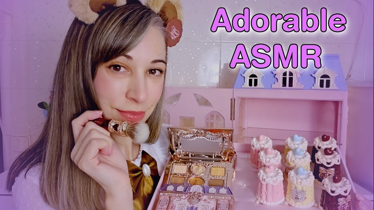 YouTube post by @SusurrosdelSurr for Flower Knows. Caption reads: [...] #asmr #makeupasmr #flowerknows.