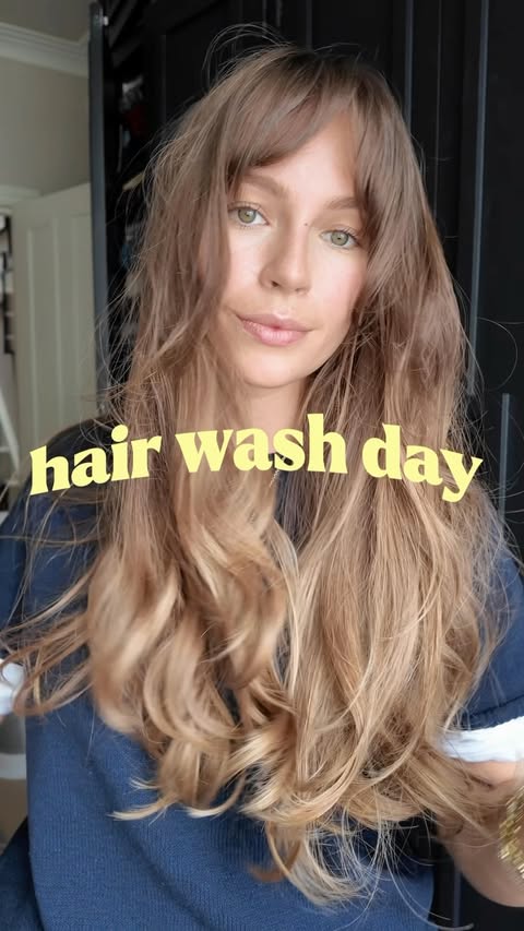Instagram post by @emmalouiseconnolly for Aveda. Caption reads: [...] (I use once a month) @tangleteezer @avedauk....