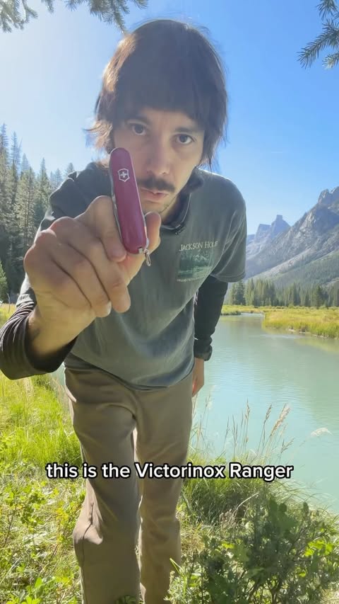 Instagram post by @tygoesoutside for Victorinox. Caption reads: The best time to buy a victorinox knife was 30....