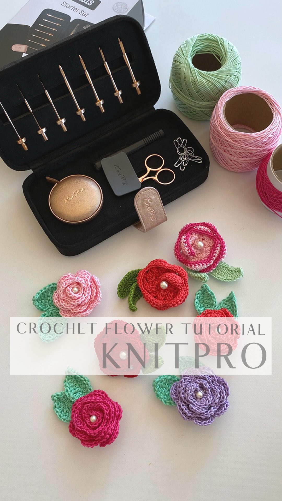 Instagram post by @hellosoyolivia for KnitPro. Caption reads: ::: FREE TUTORIAL :::
::: KNITPRO OASIS CROCHET....