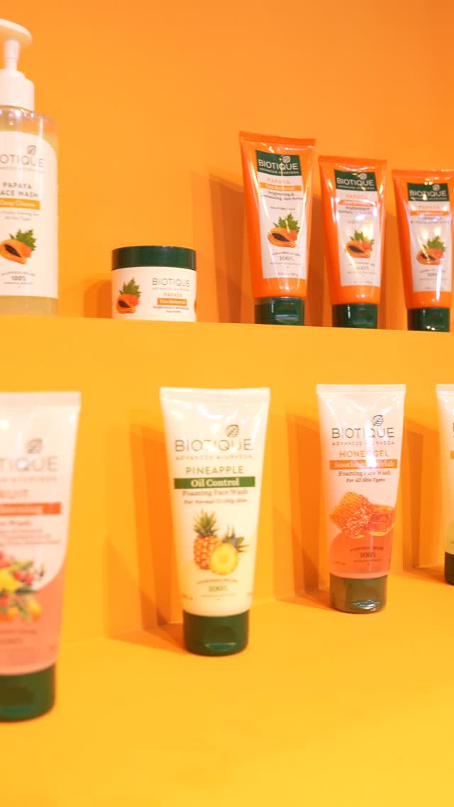 Instagram post by @glamourholicanjali for Biotique. Caption reads: best to your routine—shop now at....