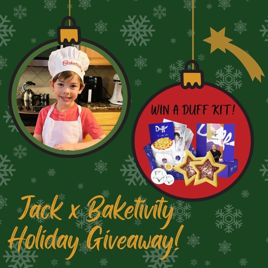 Instagram post by @jackbutlerofficial for Baketivity. Caption reads: [...] (and to bake)! I partnered up with....