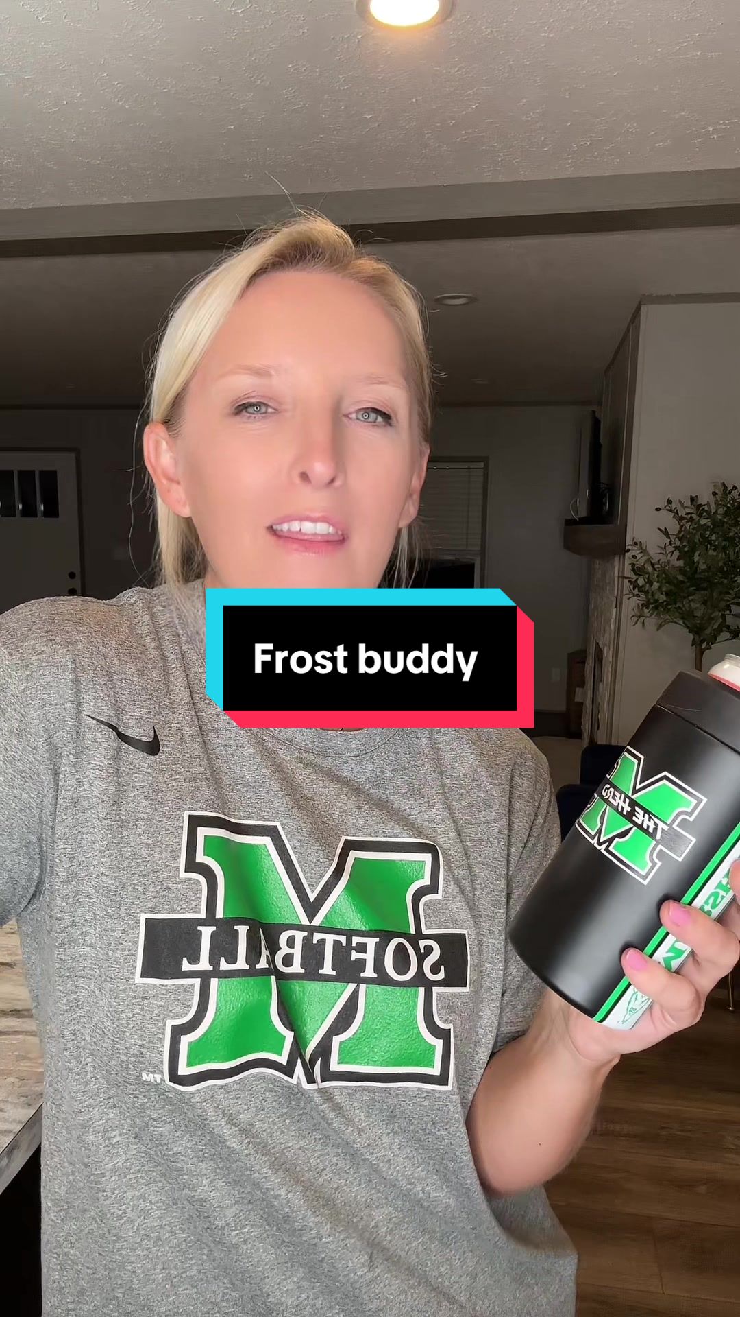 TikTok post by @hollyniemerbrown for FrostBuddy. Caption reads: [...] spirit! #schoolspirit #frostbuddy....