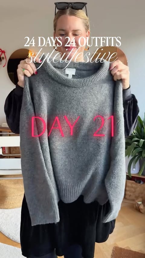 Instagram post by @styleitsommerfrohlich for Luamaya. Caption reads: Day 21 of 24 ✨ christmas is coming closer! How do....