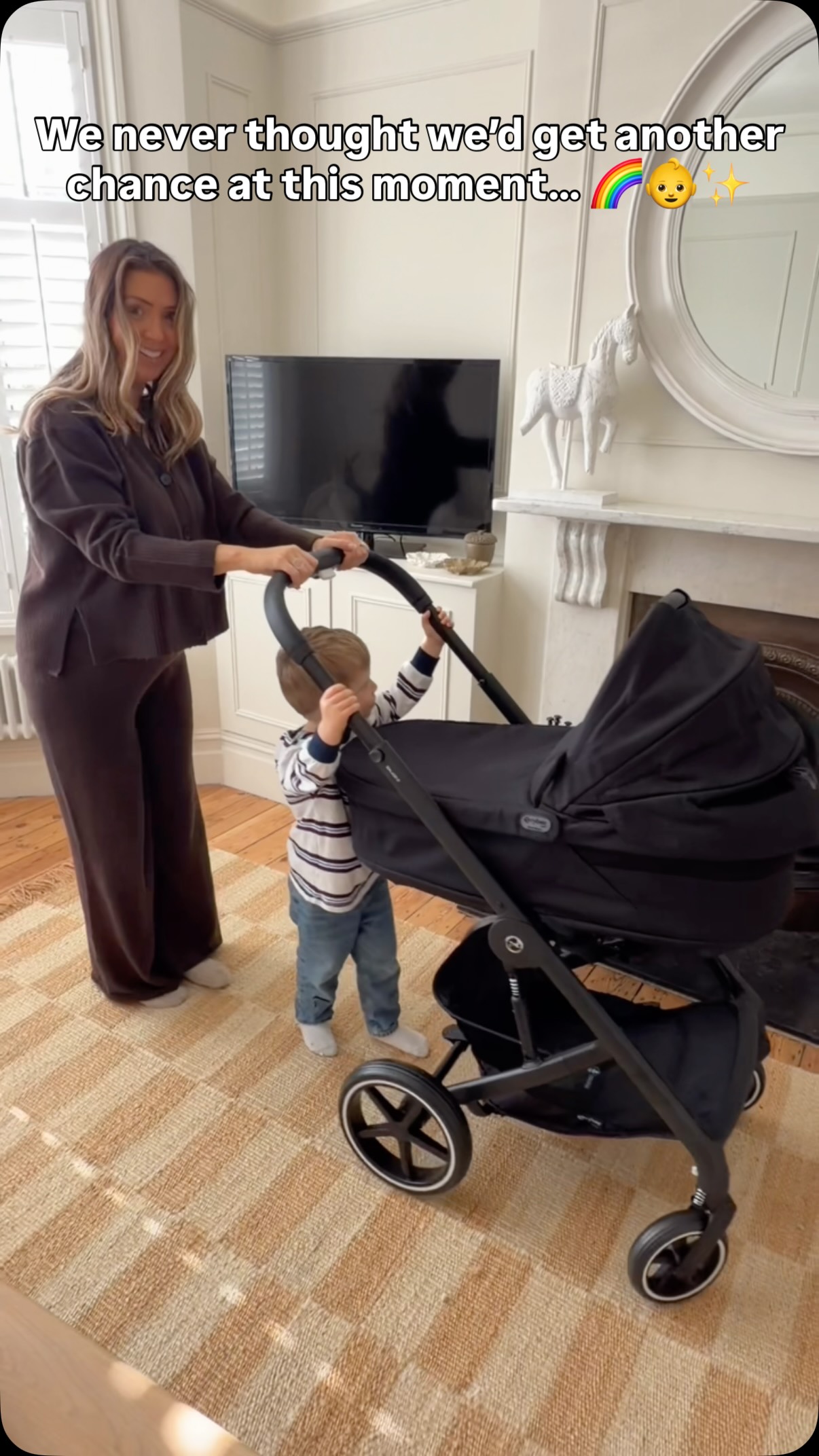 Instagram post by @kateshomeloves for CYBEX. Caption reads: After everything we’ve been through… I never....