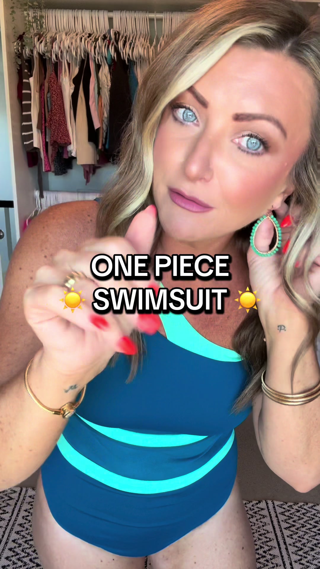TikTok post by @_midwestjess for Holipick Swimsuits. Caption reads: [...] options and fits true to size! @Holipick....