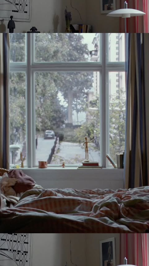 Instagram post by @interiorandfilms for MUBI. Caption reads: In Sentimental Value (2025), directed by Joachim....