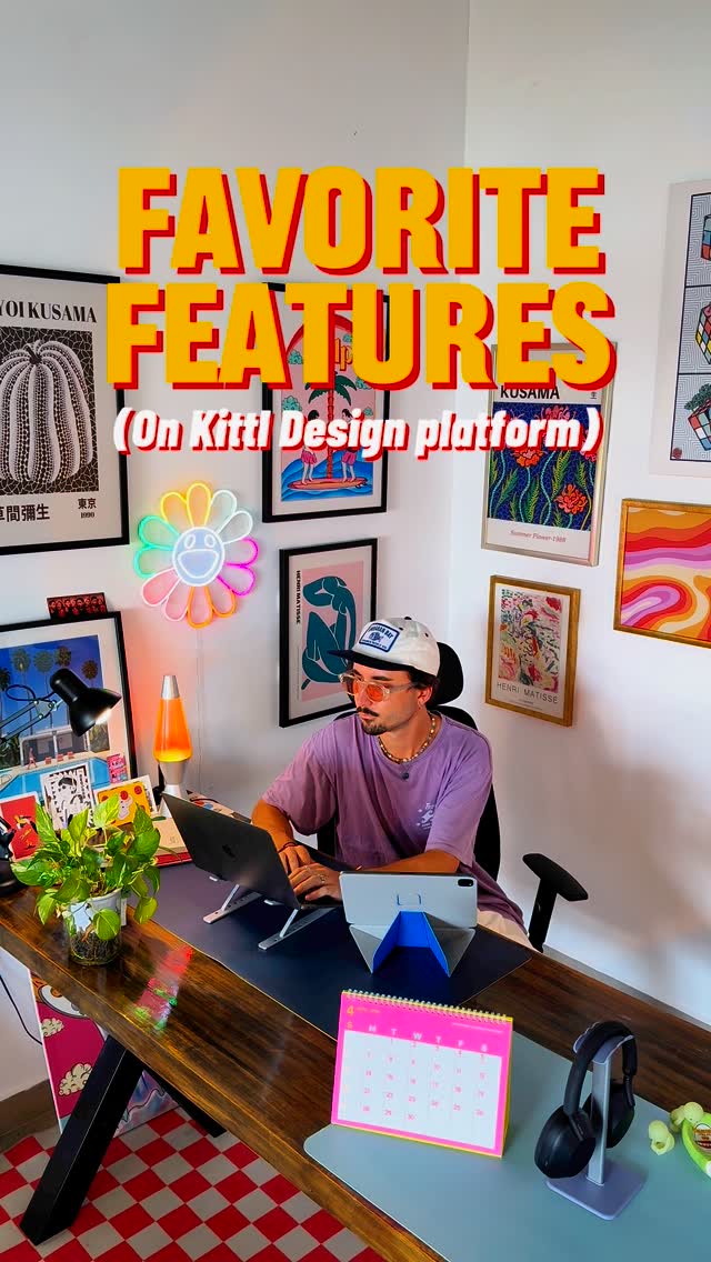 Instagram post by @whythepigment.studio for Kittl. Caption reads: My favorite @kittldesign features, the ones I....