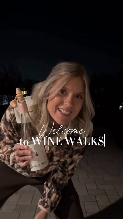 Instagram post by @happilyeverlcp for Summer Water. Caption reads: This is for everyone dreaming of a wine Christmas!....