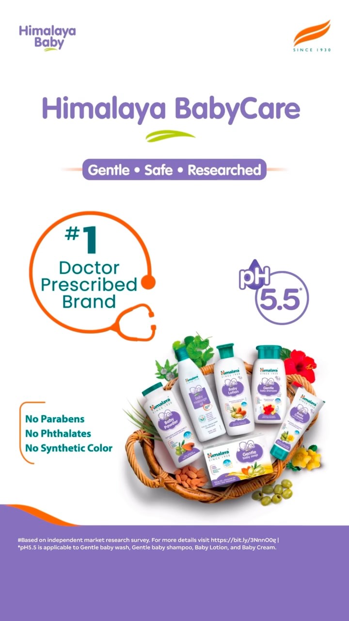 Instagram post by @6sakshi_7 for Himalaya Babycare. Caption reads: #ad 
Helps support strong bones, healthy muscles &....