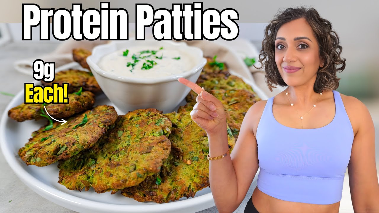 YouTube post by @MrsSlimOnPlants for Sprout Living. Caption reads: I Can't Stop Eating These High-Protein Pea....