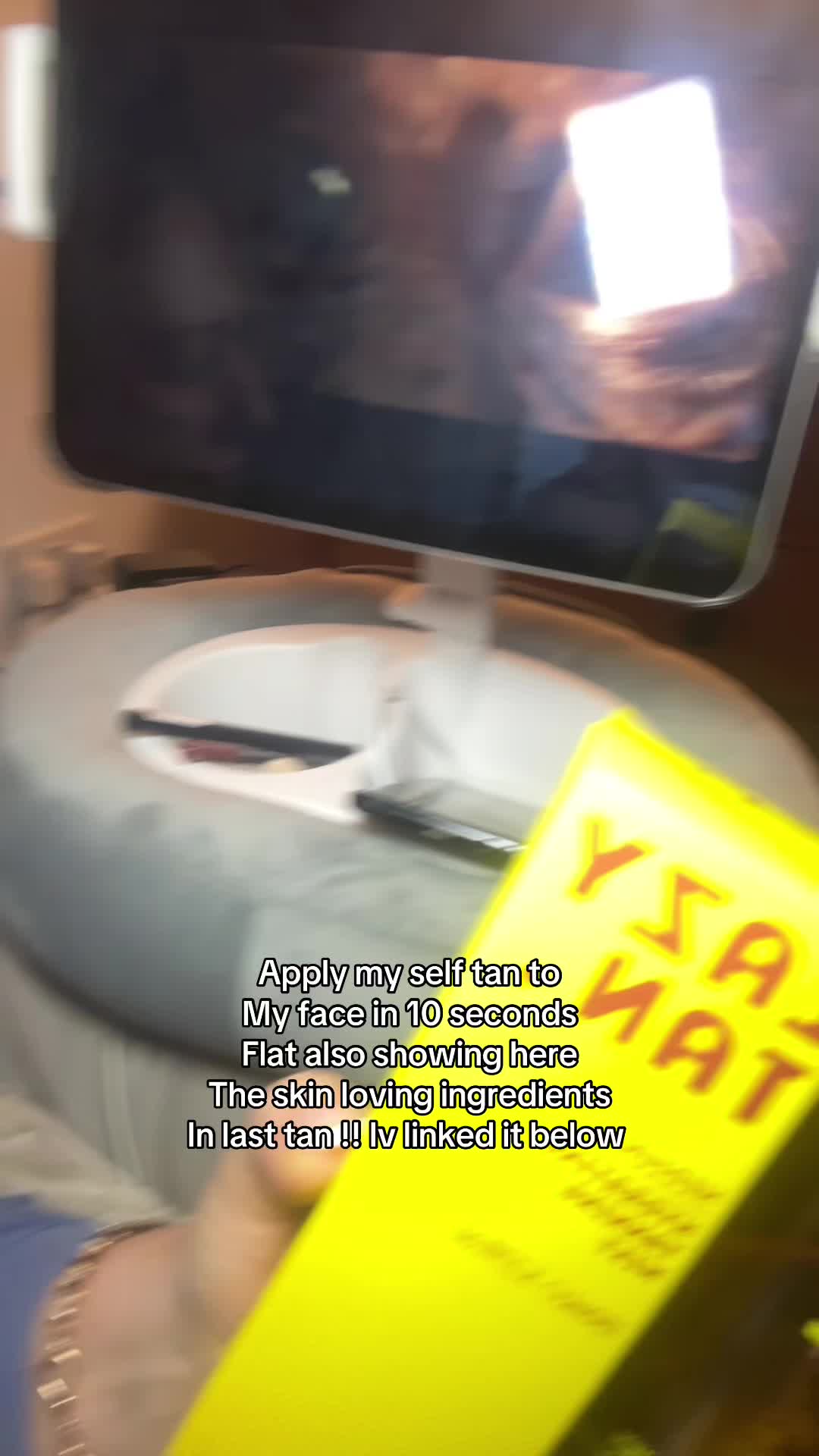 TikTok post by @keggesy for Lazy Tan. Caption reads: [...] In this tan !! Iv linked it below @Lazy Tan....