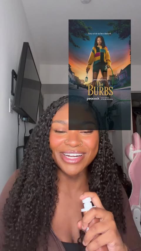 Instagram post by @fannita for Peacock. Caption reads: #peacockpartner I love a nosy neighbor 🤭 The....