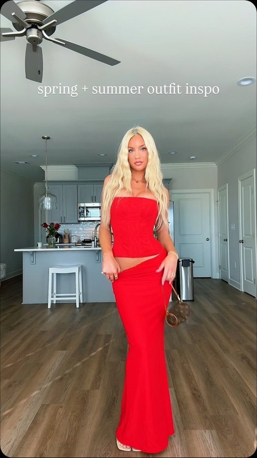 Instagram post by @marissaayerss for Outcast Clothing. Caption reads: [...] inspo 🌸 perfect pieces from....