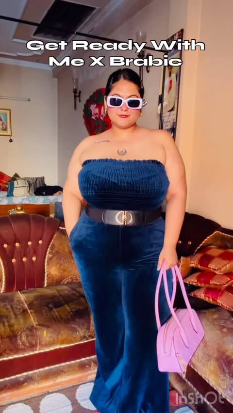 Instagram post by @damini_bishtofficial for Brabic. Caption reads: GRWM x @brabic__official shapewear EC -....