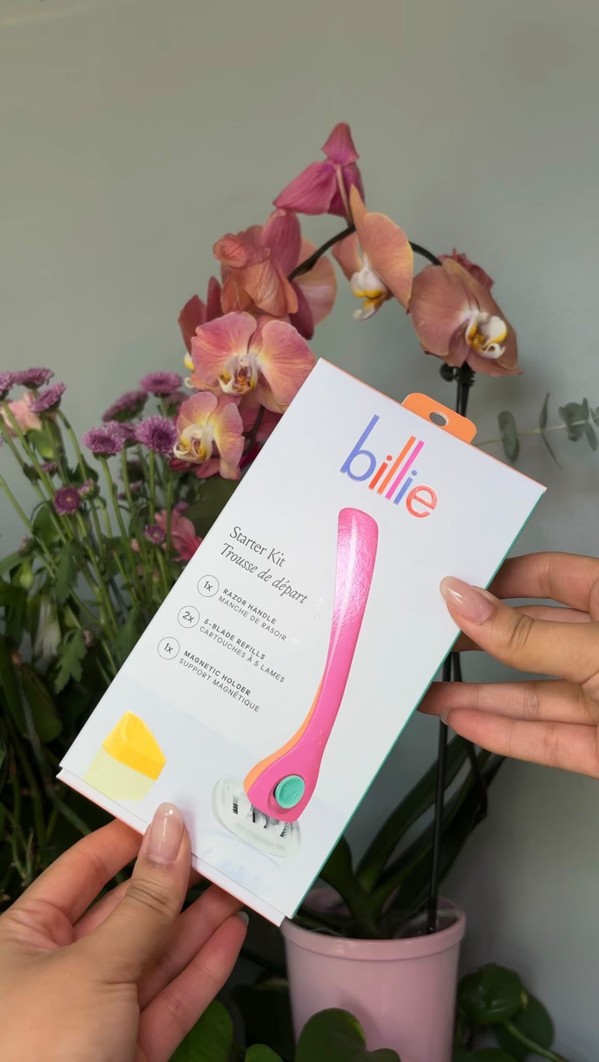 Instagram post by @jsvirginia for Billie. Caption reads: Let me introduce you to the razor that’s changed....