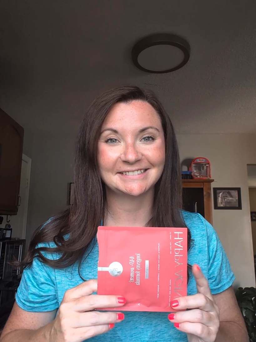 TikTok post by @allyson.dunn for Happy Aging. Caption reads: @Happy Aging US I get sent a lot of products to....