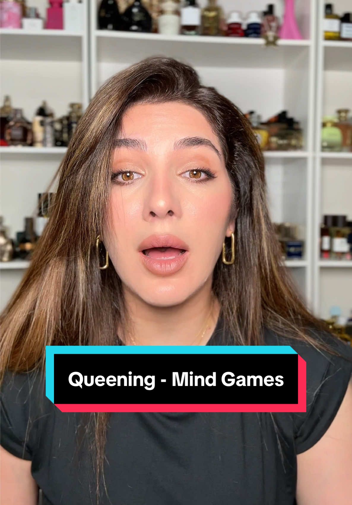 TikTok post by @_iamnoelle for Mind Games Fragrance. Caption reads: Queening by @MIND GAMES Fragrance  You can buy it....