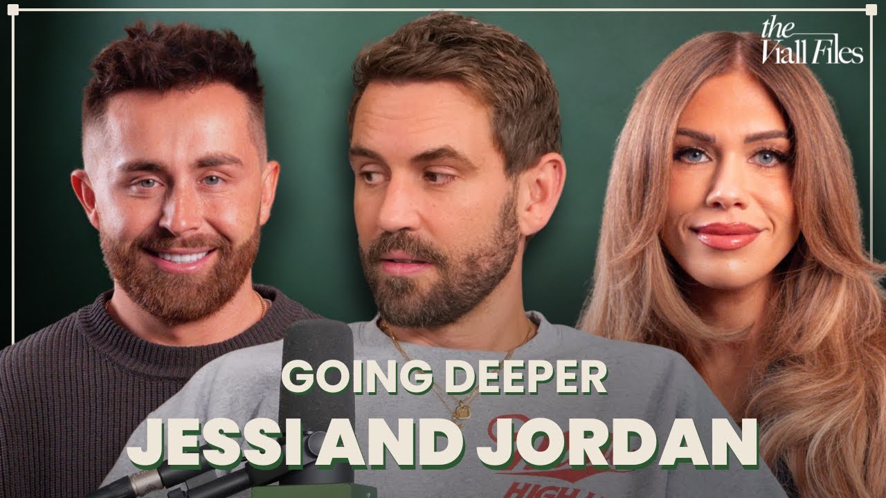 YouTube post by @viallfiles for Ridge. Caption reads: Going Deeper with Jessi And Jordan | The Viall....