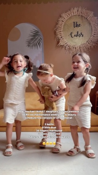 Instagram post by @la_sidhu for Denman Brush. Caption reads: [...] Water @mylittlecoco PR Clips & brush....