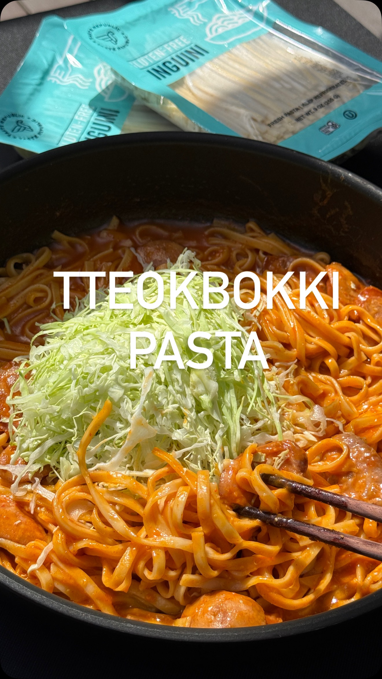 Instagram post by @yejiskitchenstories for Taste Republic. Caption reads: Sometimes you can’t pick between pasta night and....