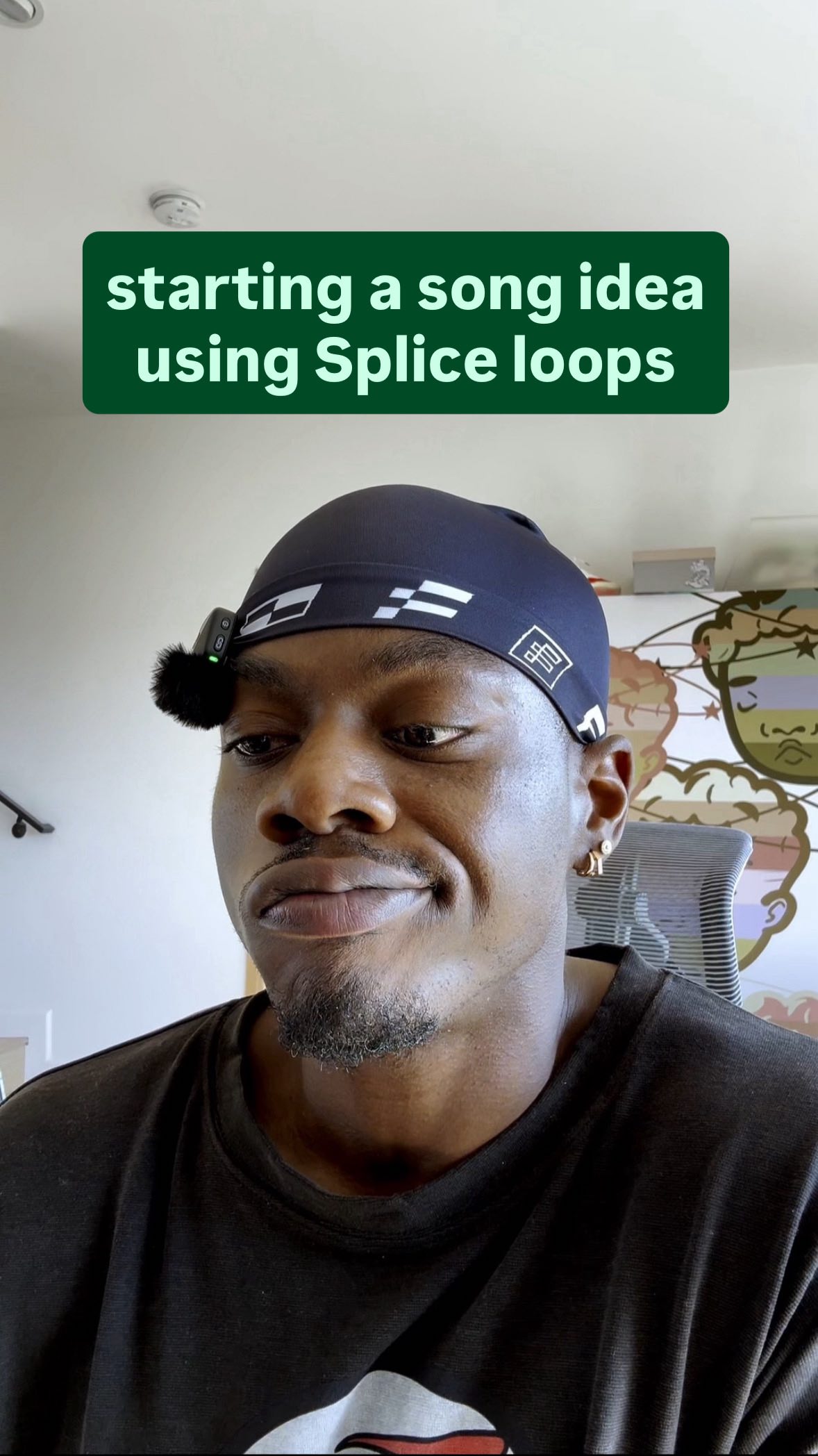 Instagram post by @tobilou for Splice. Caption reads: i actually prefer writing over melodic loops and....