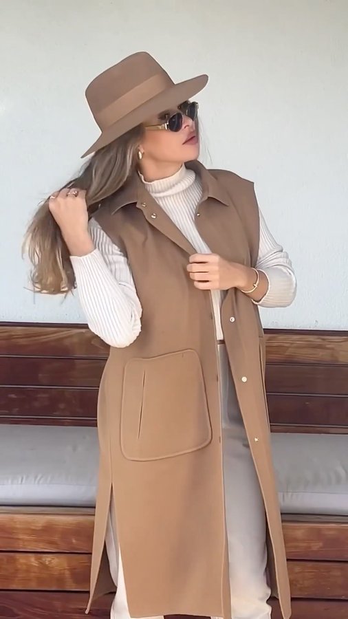 Instagram post by @majamalnar for Herno. Caption reads: ⁠Breezy, chic, unmistakably @herno_official ✨
#ADV....