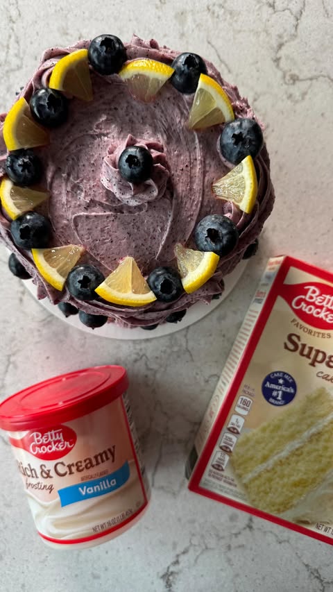 Instagram post by @thetenorchef for Betty Crocker. Caption reads: [...] Sour Cream Cake, featuring @bettycrocker!....
