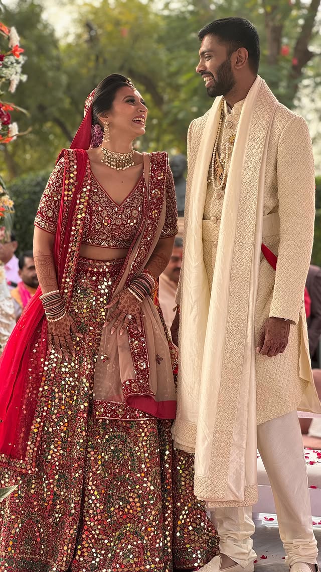 Instagram post by @makeupbyritikadawra for The Wedding Brigade. Caption reads: “Transforming dreams into radiant reality ✨....