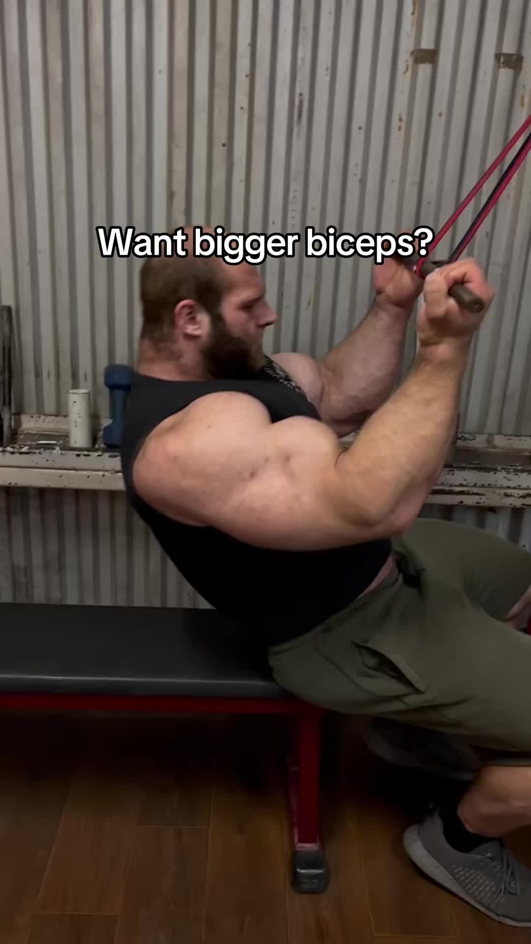 TikTok post by @smaev_official for Bucked Up. Caption reads: Shock the muscle, try to go past muscle burn. - DM....