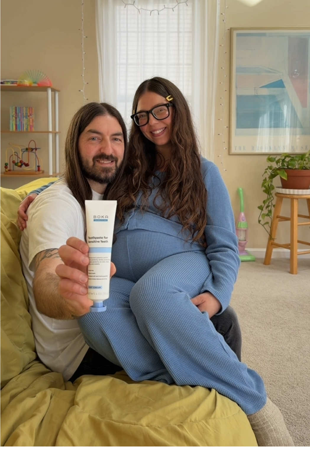 TikTok post by @majdamedved for Boka. Caption reads: [...] (whether you’re pregnant or not) with Boka’s....
