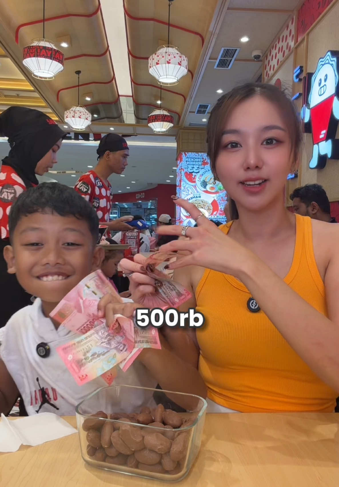 TikTok post by @vilmeijuga for Clean & Clear. Caption reads: Challenge Rama sampe ngambek di tengah mall😭....