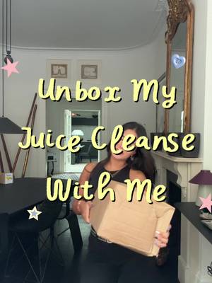 TikTok post by @sophieferiani for Invyted US. Caption reads: UNBOX MY JUICE CLEANSE WITH ME @getfruityuk....