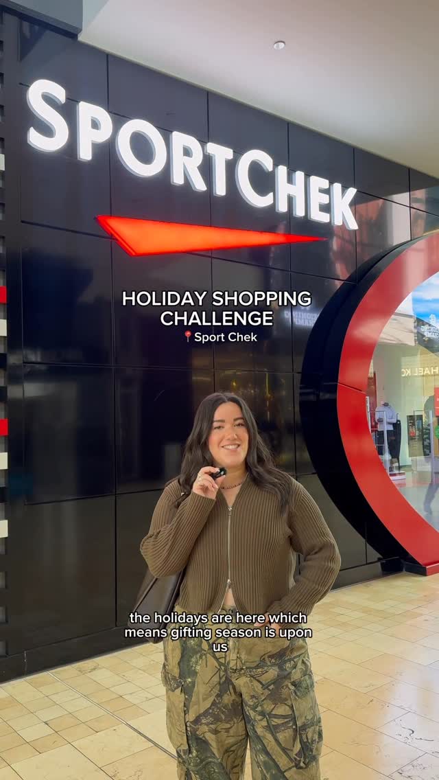 Instagram post by @raquelbenitah for Sport Chek. Caption reads: [...] and ready to gift like a pro thanks to....