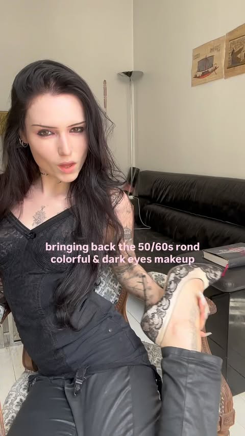 Instagram post by @lemarquandlaura for Kosas. Caption reads: [...] the black corset @lostnlegendary using....