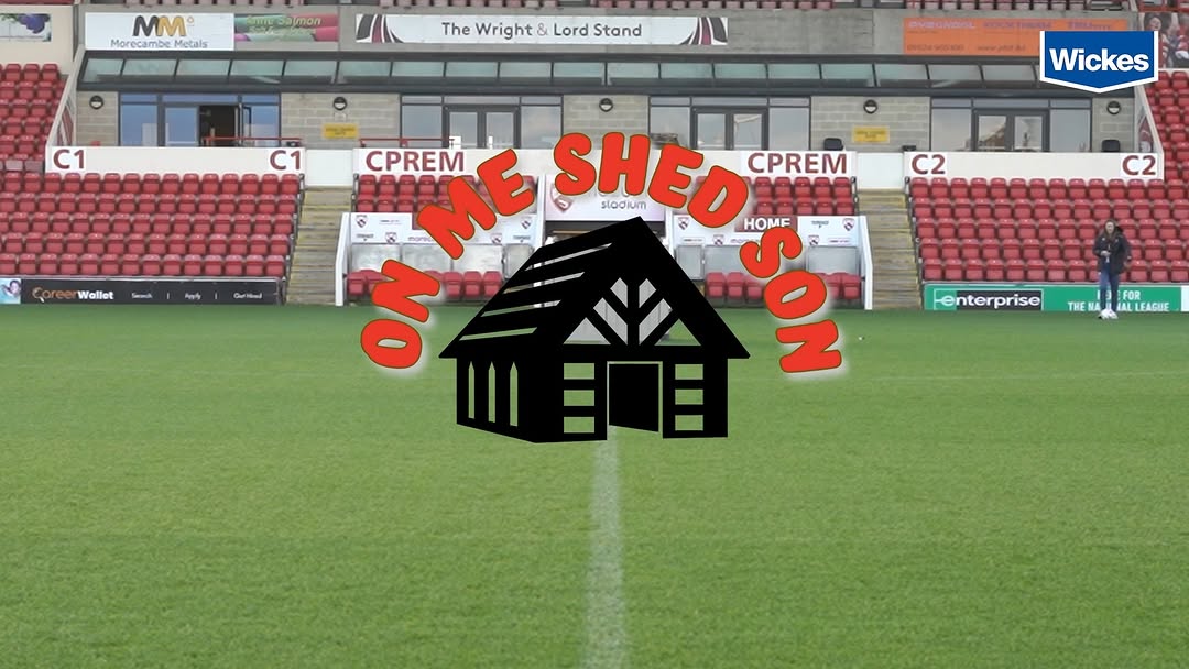 Instagram post by @morecambefc for Wickes. Caption reads: [...] – and it’s a big one. 

Sponsored by....