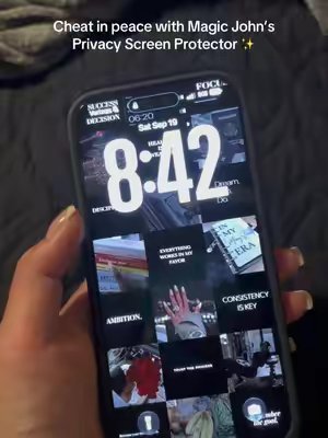 TikTok post by @rosie_rcom for MAGIC JOHN. Caption reads: I have 3+ phones and @MAGICJOHN.OFFICIAL screen....