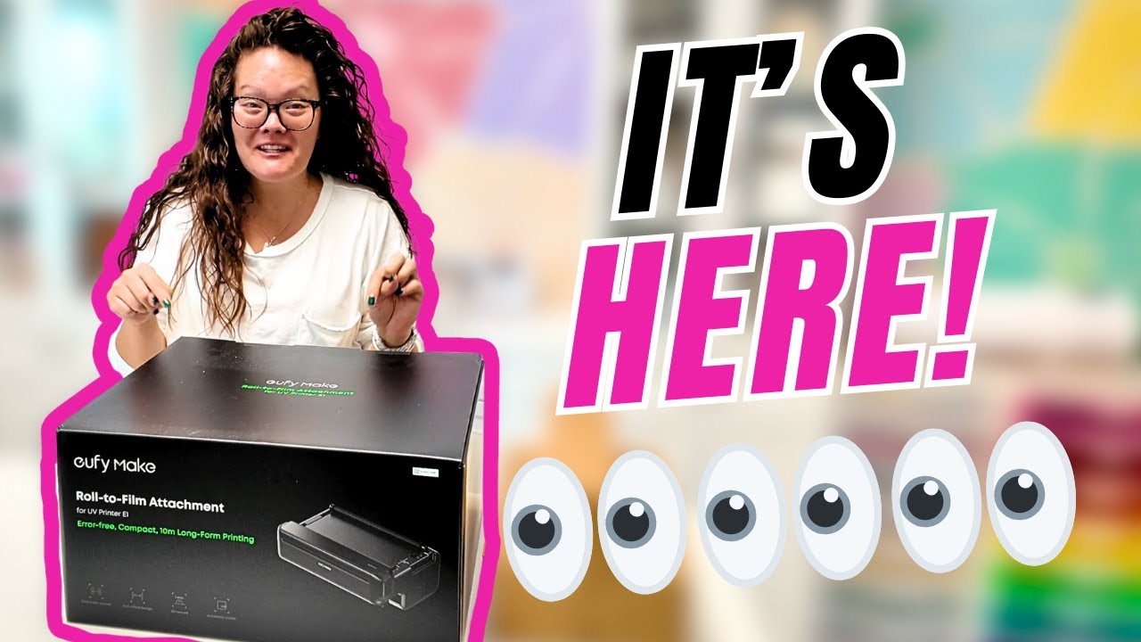 YouTube post by @ashleefalco for xTool. Caption reads: EufyMake UV Printer: The EufyMake UV printer just....