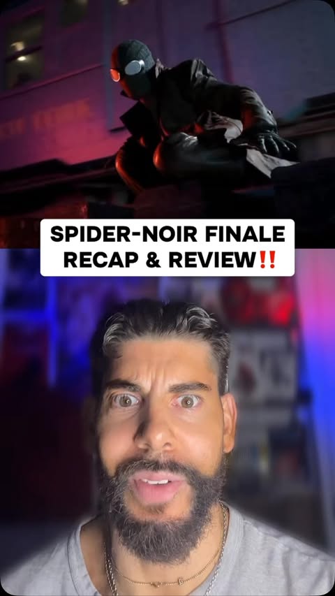 Instagram post by @sammyjreacts for Prime Video. Caption reads: Swing over to Prime Video and stream Spider-Noir!....