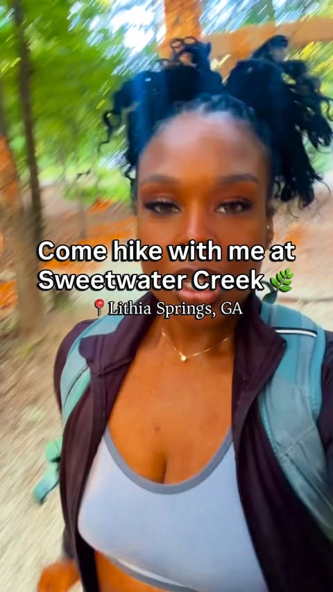 Instagram post by @thrive_tribe_outdoors for HOKA. Caption reads: [...] to my mind today. 📍Lithia Springs, GA @hoka....