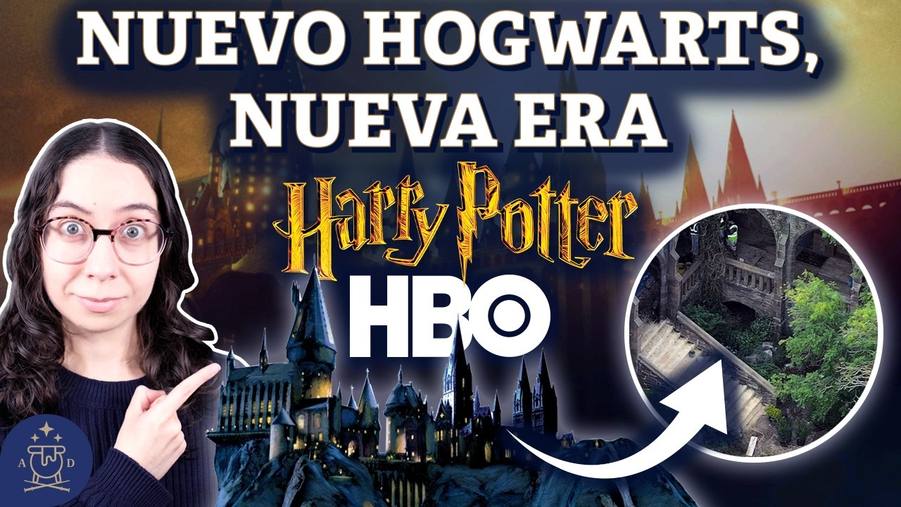 YouTube post by @ElAquelarreDeDany for Storytel. Caption reads: Stop everything! First look at the NEW HOGWARTS in....